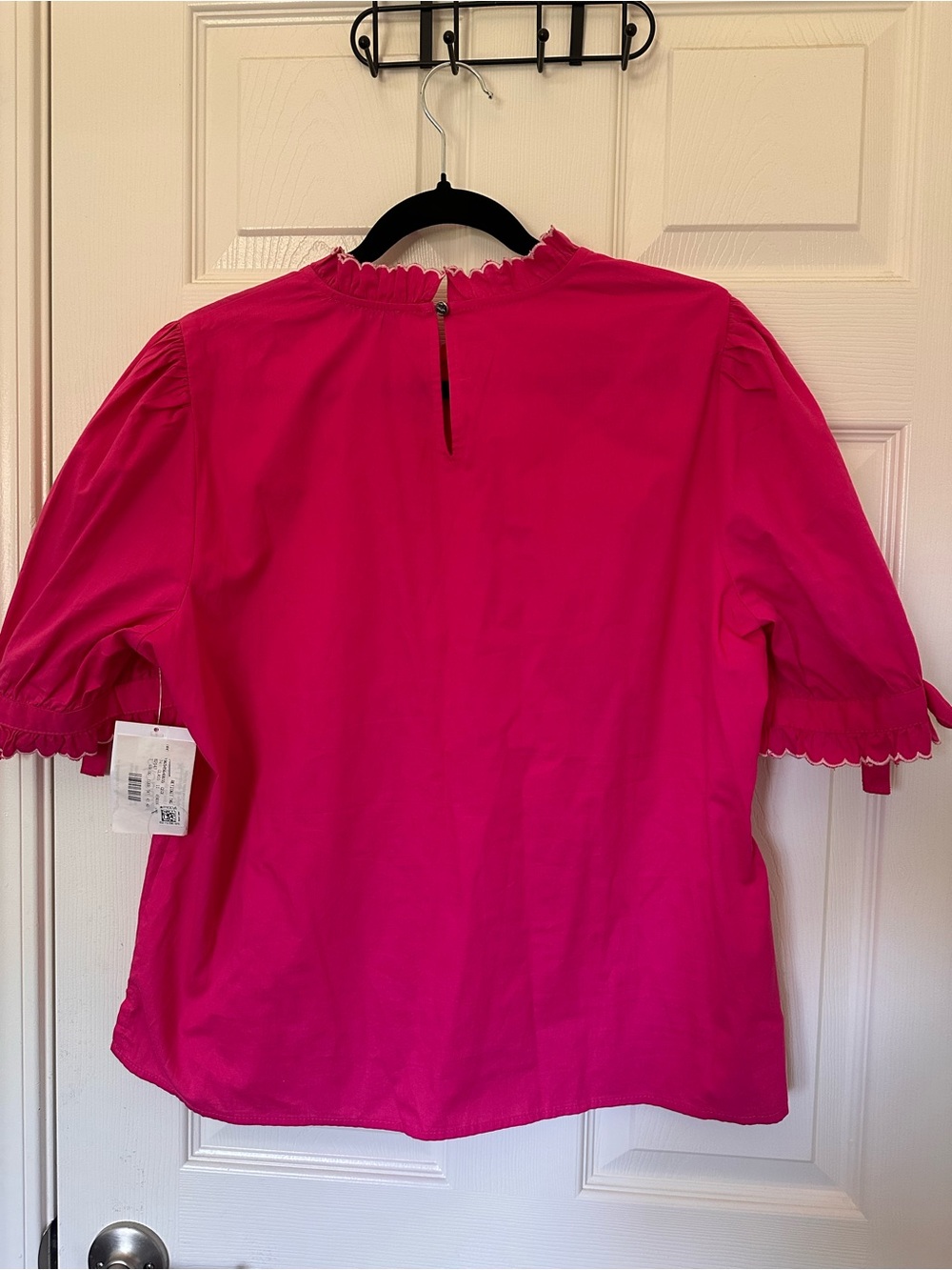 Hot pink poplin-style top - Picture 2 of 4